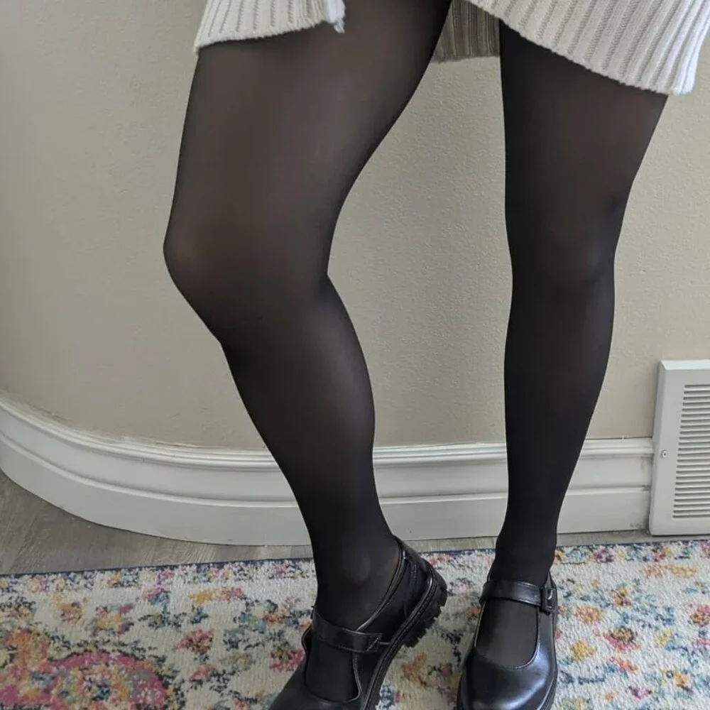 Women's Thick Fleece Lined Transparent Tights